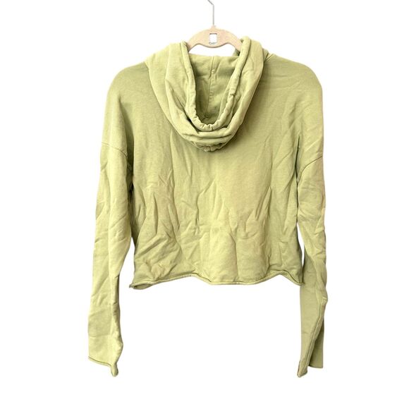 MATE THE LABEL Cropped‎ Organic Cotton Hooded Sweatshirt Small - Picture 3 of 5